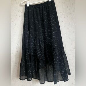 Asymmetrical Polka Dot Skirt
